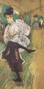 Henri de toulouse-lautrec Jane Avril Dancing (mk09) oil on canvas